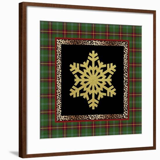 JP3692-Rustic Snowflakes-Jean Plout-Framed Giclee Print