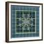 JP3704-Plaid Snowflakes-Jean Plout-Framed Giclee Print