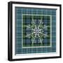 JP3704-Plaid Snowflakes-Jean Plout-Framed Giclee Print