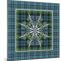 JP3704-Plaid Snowflakes-Jean Plout-Mounted Giclee Print