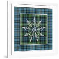 JP3706-Plaid Snowflakes-Jean Plout-Framed Giclee Print