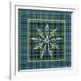 JP3706-Plaid Snowflakes-Jean Plout-Framed Giclee Print