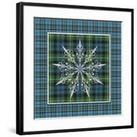 JP3706-Plaid Snowflakes-Jean Plout-Framed Giclee Print