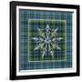 JP3706-Plaid Snowflakes-Jean Plout-Framed Giclee Print