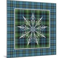 JP3706-Plaid Snowflakes-Jean Plout-Mounted Giclee Print