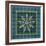 JP3706-Plaid Snowflakes-Jean Plout-Framed Giclee Print