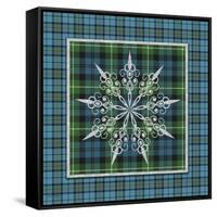 JP3706-Plaid Snowflakes-Jean Plout-Framed Stretched Canvas