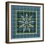 JP3706-Plaid Snowflakes-Jean Plout-Framed Giclee Print