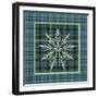 JP3706-Plaid Snowflakes-Jean Plout-Framed Giclee Print