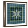 JP3707-Plaid Snowflakes-Jean Plout-Framed Giclee Print