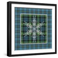 JP3707-Plaid Snowflakes-Jean Plout-Framed Giclee Print