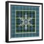 JP3707-Plaid Snowflakes-Jean Plout-Framed Giclee Print