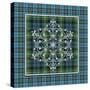 JP3708-Plaid Snowflakes-Jean Plout-Stretched Canvas