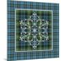 JP3708-Plaid Snowflakes-Jean Plout-Mounted Giclee Print