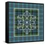 JP3708-Plaid Snowflakes-Jean Plout-Framed Stretched Canvas