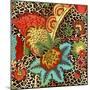 JP3730-Floral Leopard-Jean Plout-Mounted Giclee Print