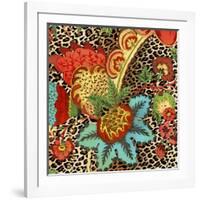 JP3730-Floral Leopard-Jean Plout-Framed Giclee Print