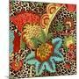 JP3730-Floral Leopard-Jean Plout-Mounted Giclee Print