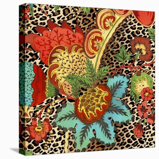 JP3730-Floral Leopard-Jean Plout-Stretched Canvas