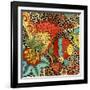 JP3732-Floral Leopard-Jean Plout-Framed Giclee Print