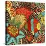 JP3732-Floral Leopard-Jean Plout-Stretched Canvas