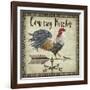 JP3771-Rustic Rooster-Jean Plout-Framed Giclee Print