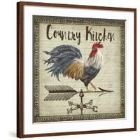 JP3771-Rustic Rooster-Jean Plout-Framed Giclee Print