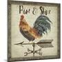 JP3772-Rustic Rooster-Jean Plout-Mounted Giclee Print