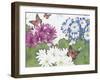 JP3832-Florals And Butterflies-Jean Plout-Framed Giclee Print