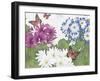 JP3832-Florals And Butterflies-Jean Plout-Framed Giclee Print