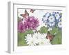 JP3832-Florals And Butterflies-Jean Plout-Framed Giclee Print