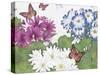 JP3832-Florals And Butterflies-Jean Plout-Stretched Canvas