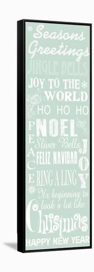 JP3843-Seasons Greetings Sign-Jean Plout-Framed Stretched Canvas