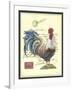 JP3847-Postage Stamp Rooster-Jean Plout-Framed Giclee Print