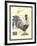 JP3847-Postage Stamp Rooster-Jean Plout-Framed Giclee Print