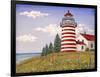 JP3898-Summer Lighthouse-Jean Plout-Framed Giclee Print