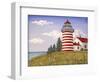 JP3898-Summer Lighthouse-Jean Plout-Framed Giclee Print