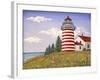 JP3898-Summer Lighthouse-Jean Plout-Framed Giclee Print