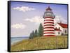 JP3898-Summer Lighthouse-Jean Plout-Framed Stretched Canvas