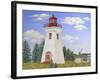 JP3899-Summer Lighthouse-Jean Plout-Framed Giclee Print