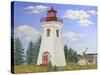 JP3899-Summer Lighthouse-Jean Plout-Stretched Canvas