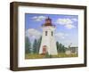 JP3899-Summer Lighthouse-Jean Plout-Framed Giclee Print