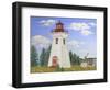 JP3899-Summer Lighthouse-Jean Plout-Framed Giclee Print