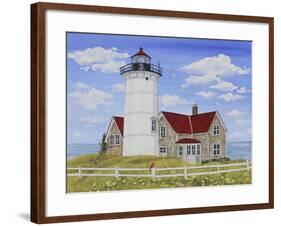 JP3902-Summer Lighthouse-Jean Plout-Framed Giclee Print