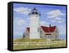 JP3902-Summer Lighthouse-Jean Plout-Framed Stretched Canvas