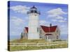 JP3902-Summer Lighthouse-Jean Plout-Stretched Canvas
