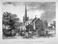 South-East View of St Mary's Church, Stoke Newington, London, 1842-JR Jobbins-Laminated Giclee Print