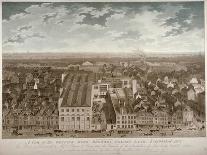 Aerial View of the Genuine Beer Brewery, Golden Lane, City of London, 1807-JS Barth-Framed Stretched Canvas