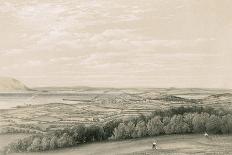 View into the River Irthing Gorge from the Fort of Birdoswald on Hadrian's Wall-J.s. Kell-Art Print