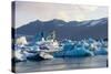 Jškulsarlon - Glacier Lagoon in Morning Light-Catharina Lux-Stretched Canvas